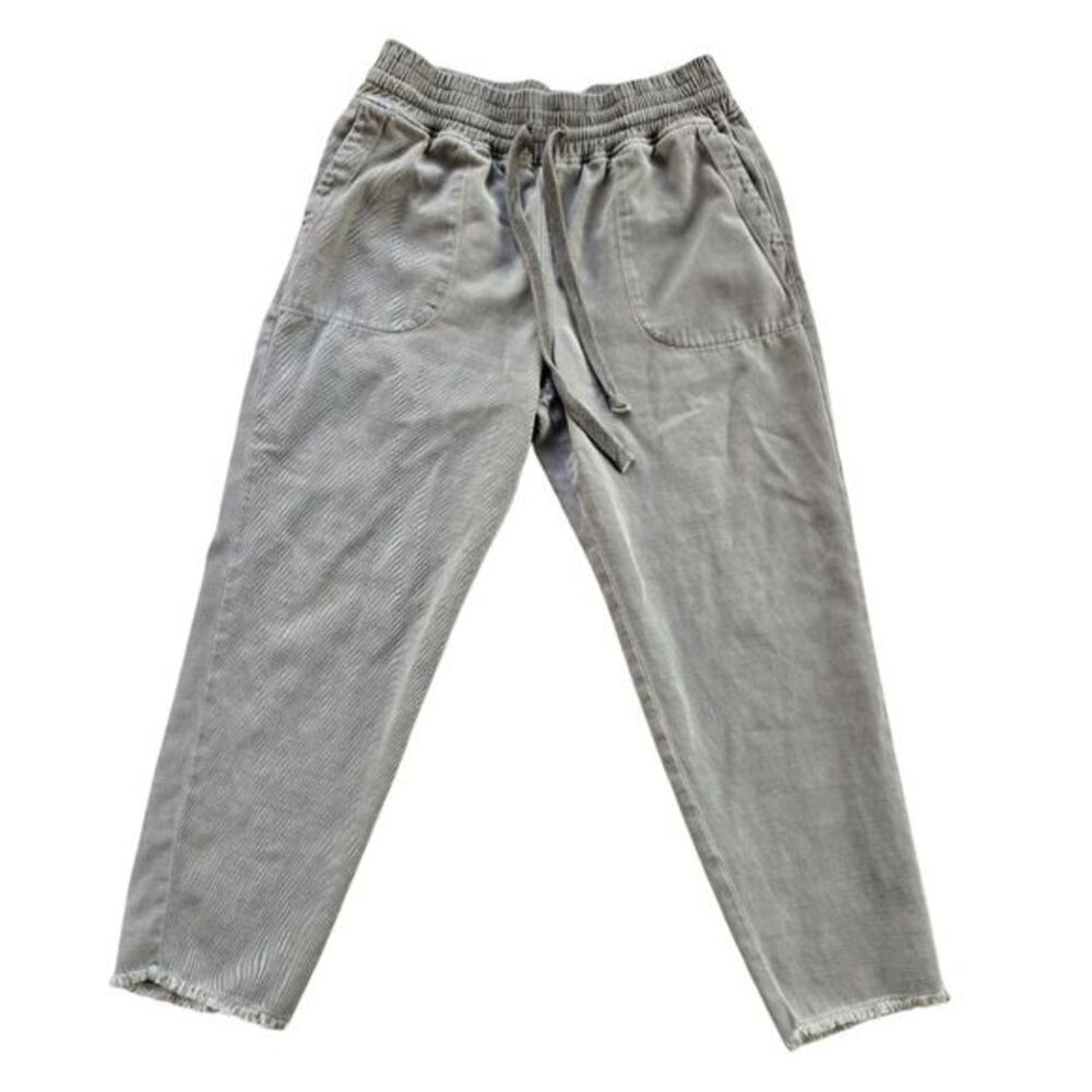 Zara -172 Women's Grey Denim Joggers Raw Hem Size Medium‎